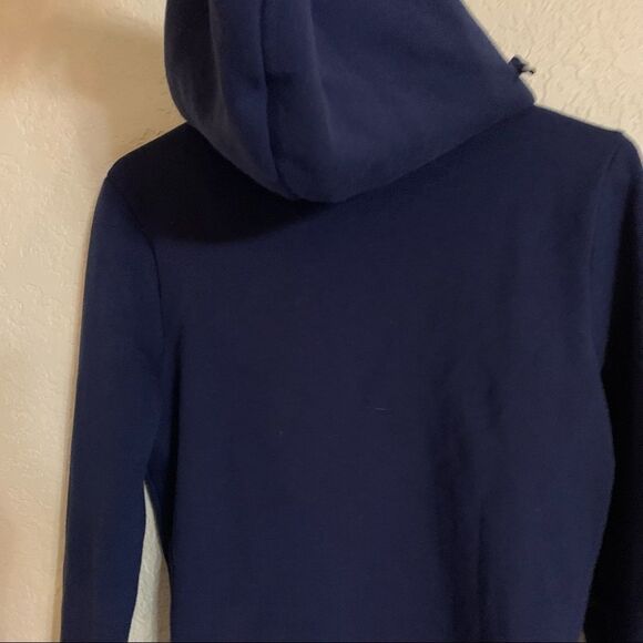 Victoria's Secret PINK Navy Blue Zip Up‎ Hooded Sweatshirt - Size XS - Picture 6 of 8
